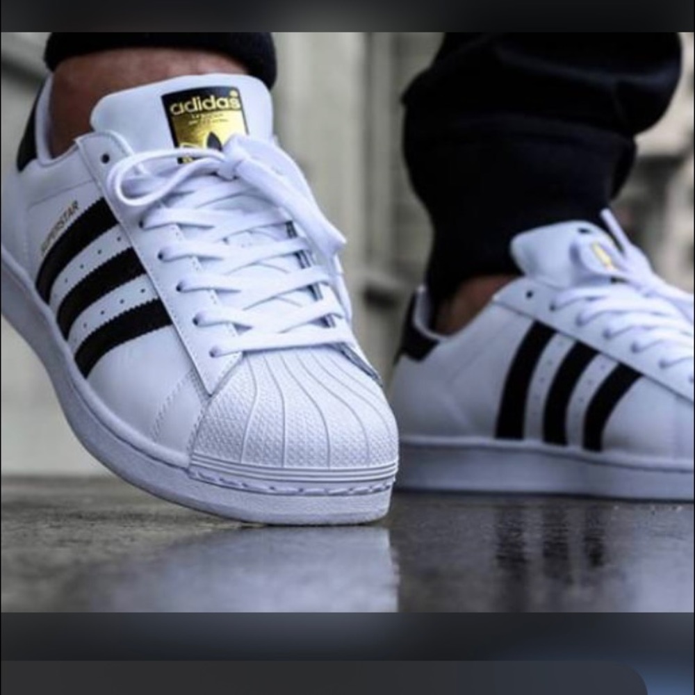 adidas White and Black Athletic Shoes